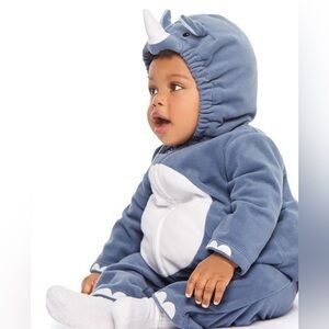 Carter's Halloween Rhino Animal Plush Costume 3-6 months Boys Girls Set infant